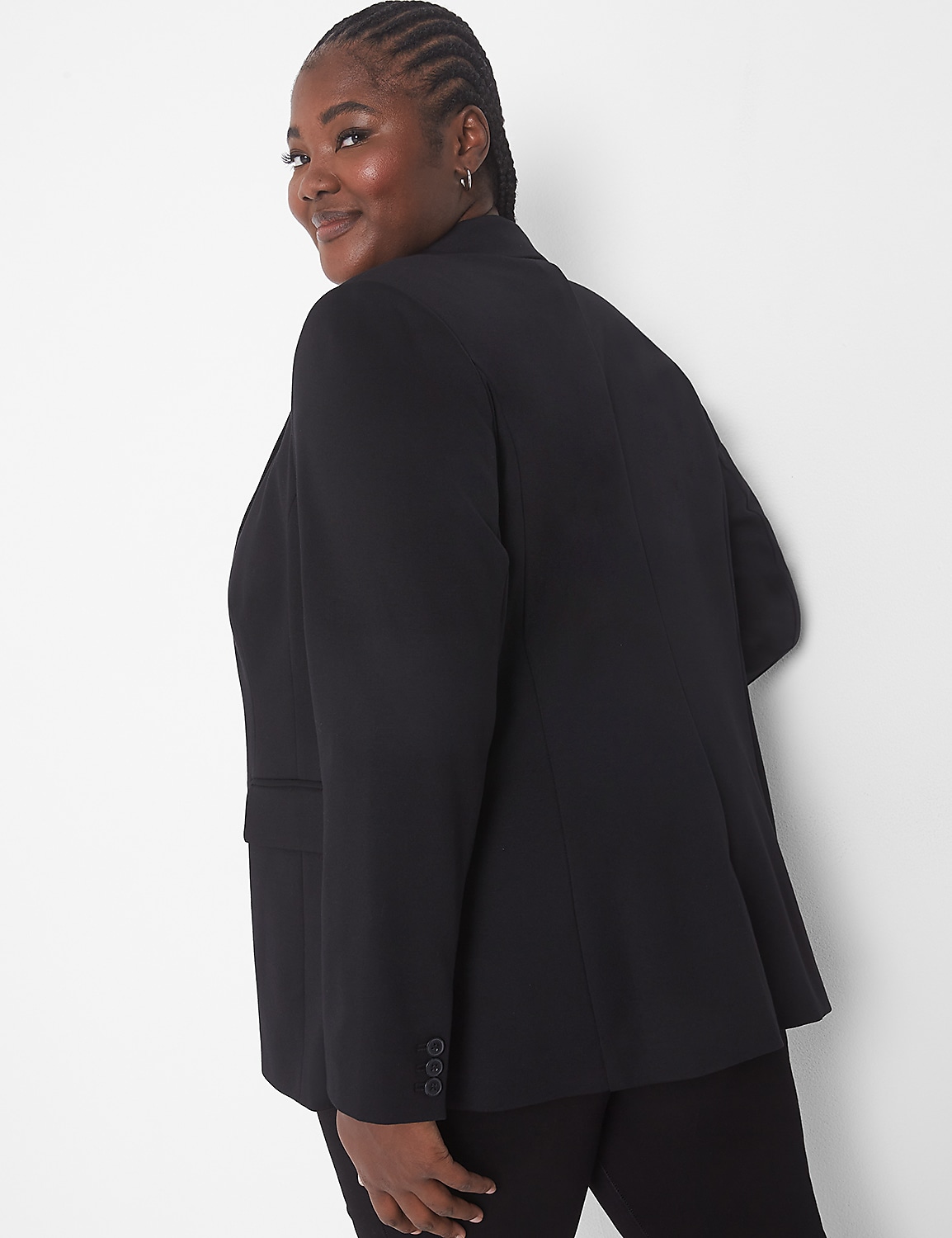 One-Button Ponte Blazer
