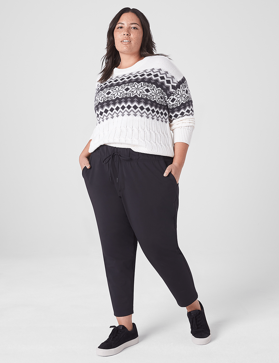 LIVI Ankle Length Knit Trouser Product Image 7