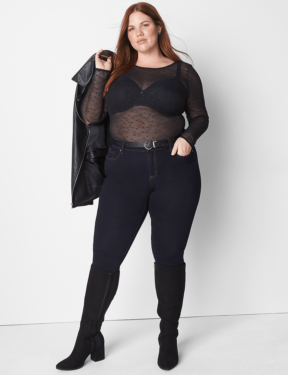 Mesh Thong Bodysuit Product Image 3