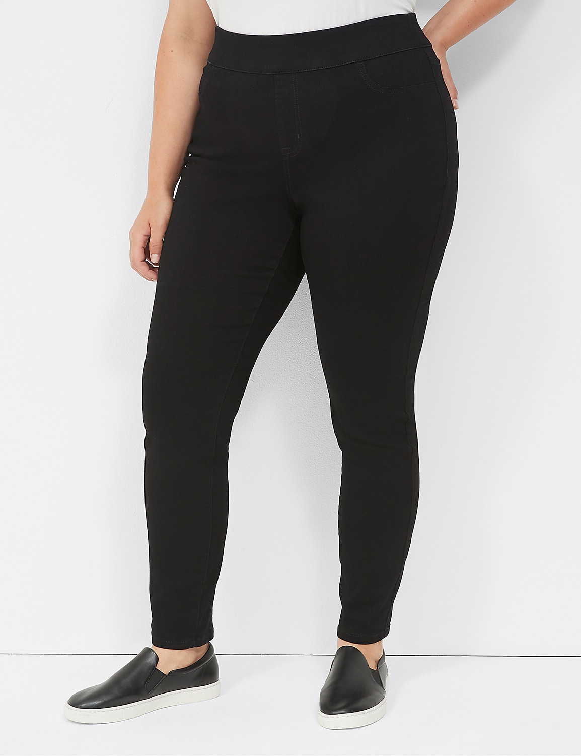 Pull-On High-Rise Sateen Jegging Product Image 1