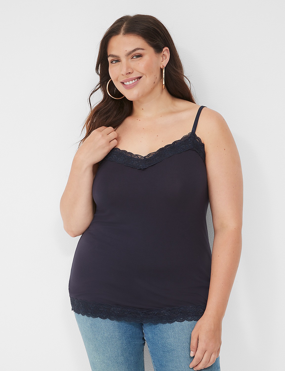 Lace-Trim Cami Product Image 1