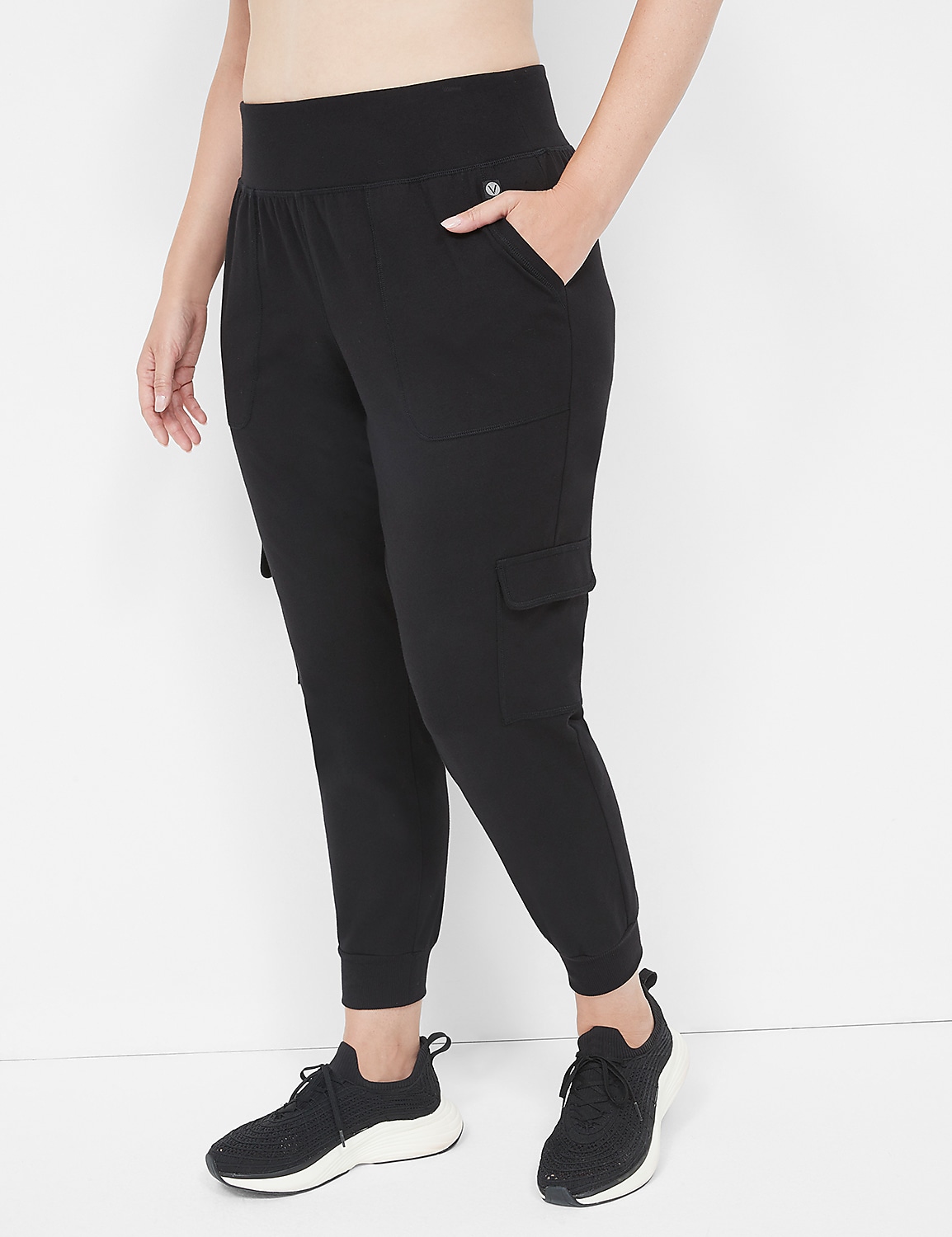 LIVI High-Rise Signature Stretch Slim Cargo Jogger Product Image 1