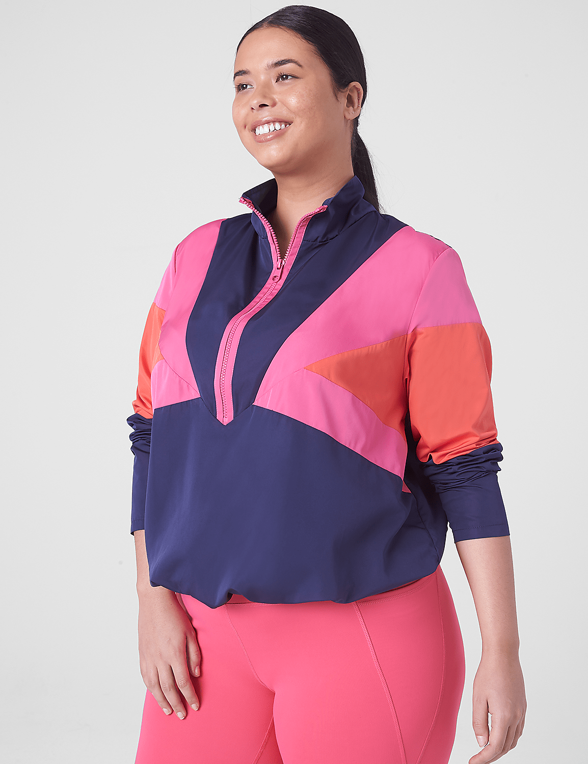 LIVI Half-Zip Colorblock Windbreaker Jacket