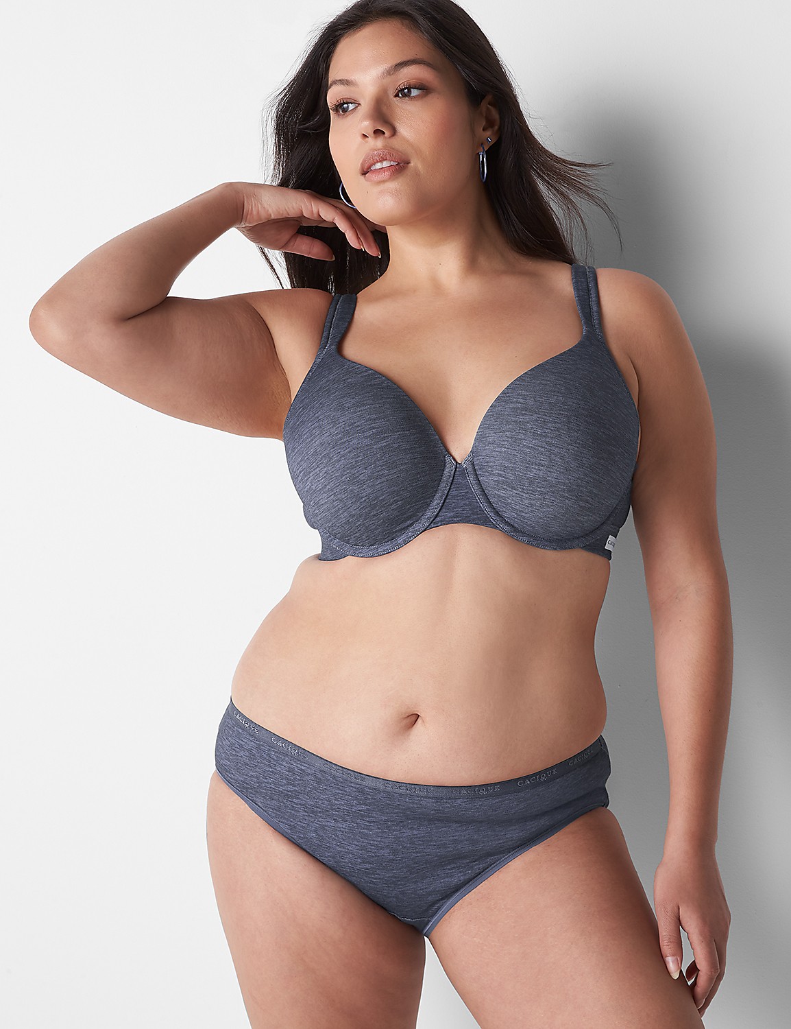Lightly Lined Full Coverage Bra With Cotton Comfort Band Product Image 1