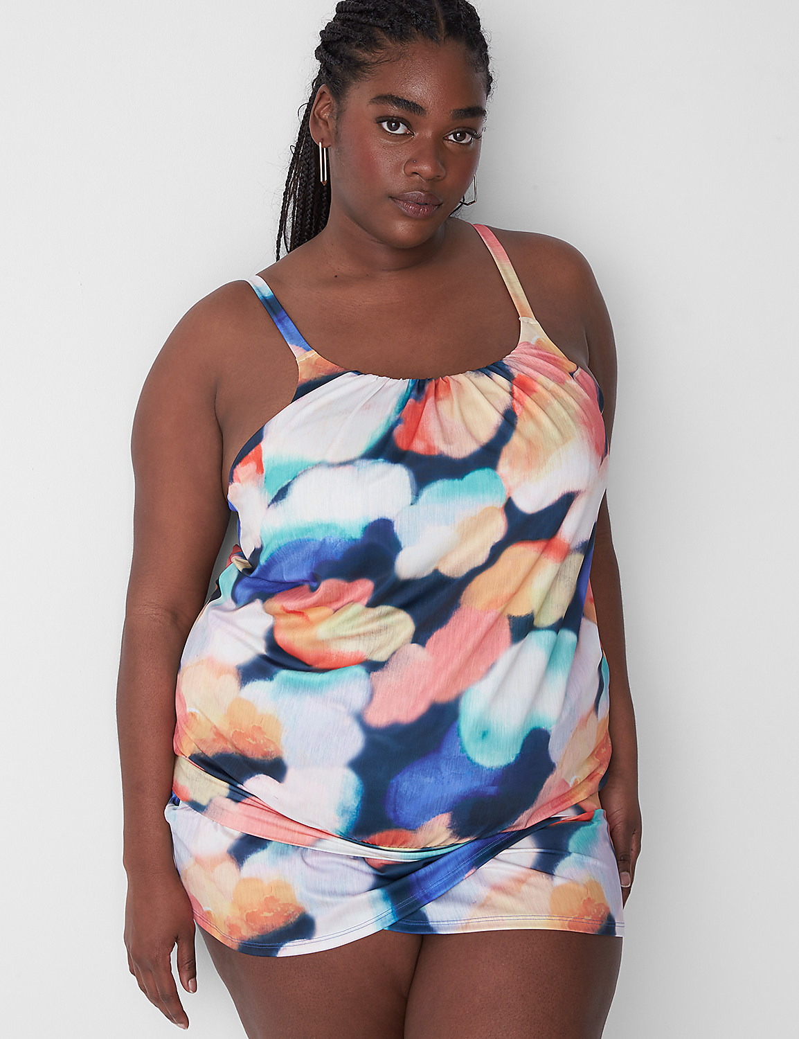 Faux-Wrap Swim Skirt Product Image 1