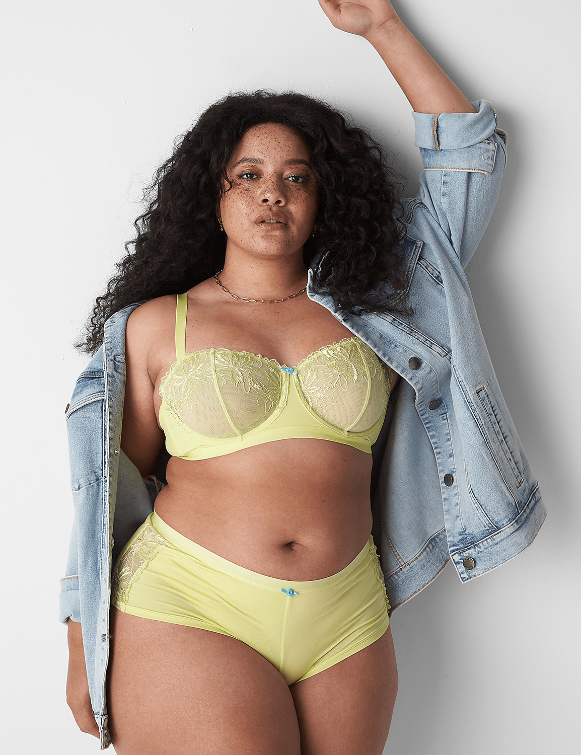 Embroidered Unlined Straight Balconette Bra Product Image 1