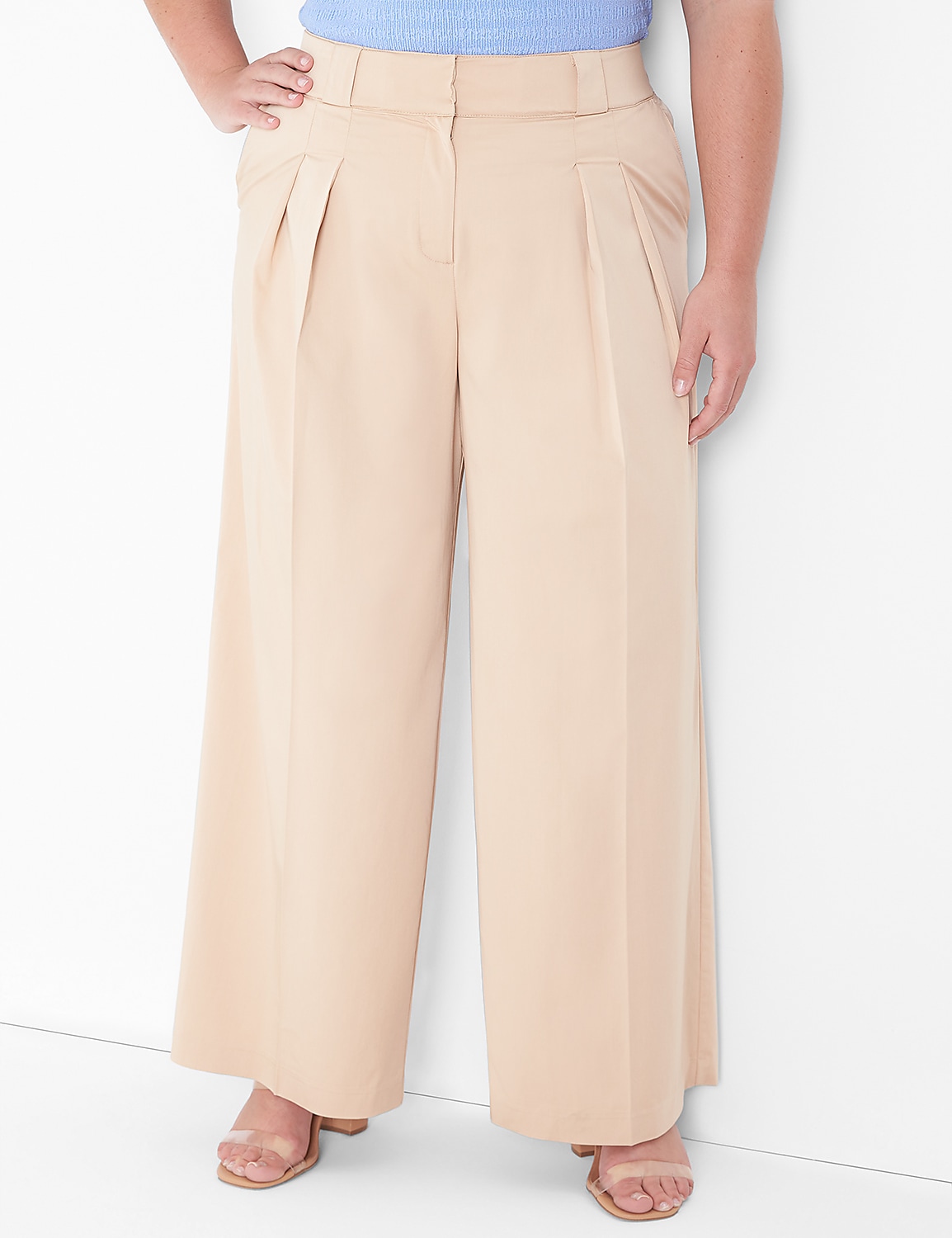 Silky Chino Tailored Wide Leg Pant Product Image 1