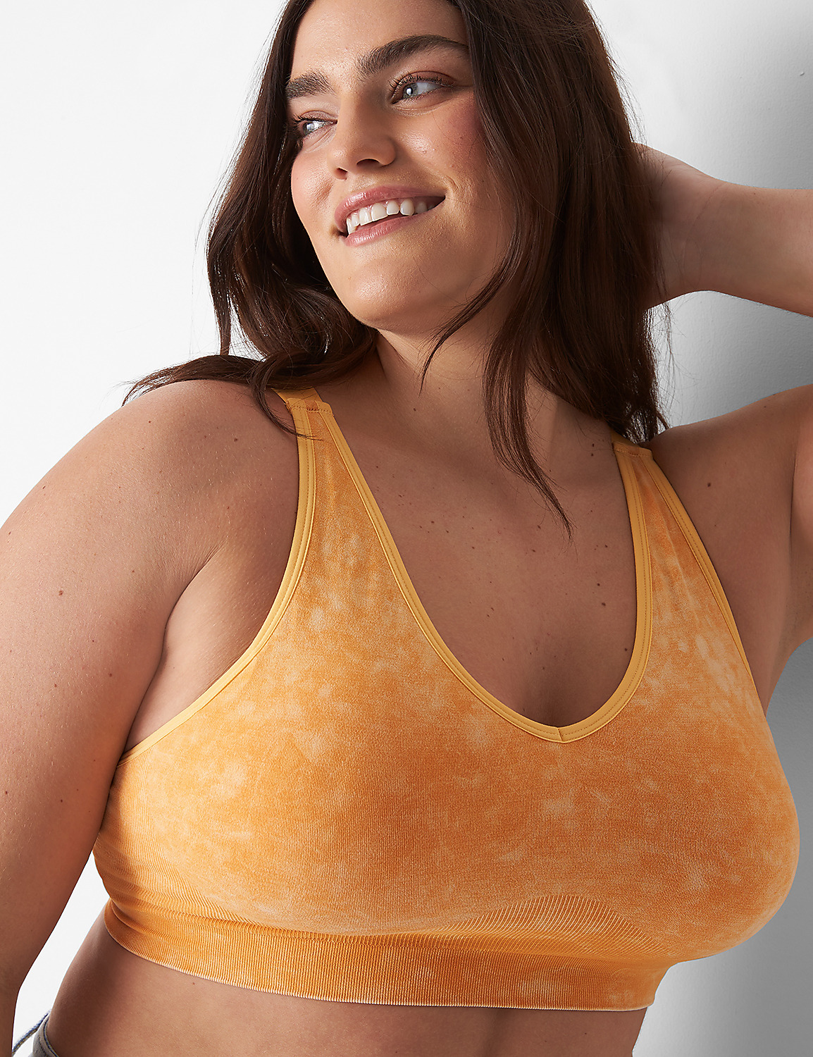 Acid Wash Seamless Bralette Product Image 1