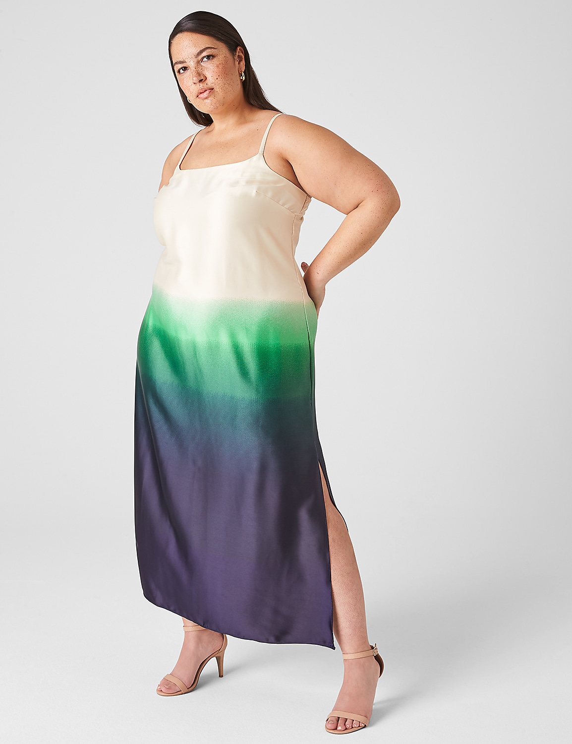 Scoop-Neck Cami Slip Dress Product Image 1