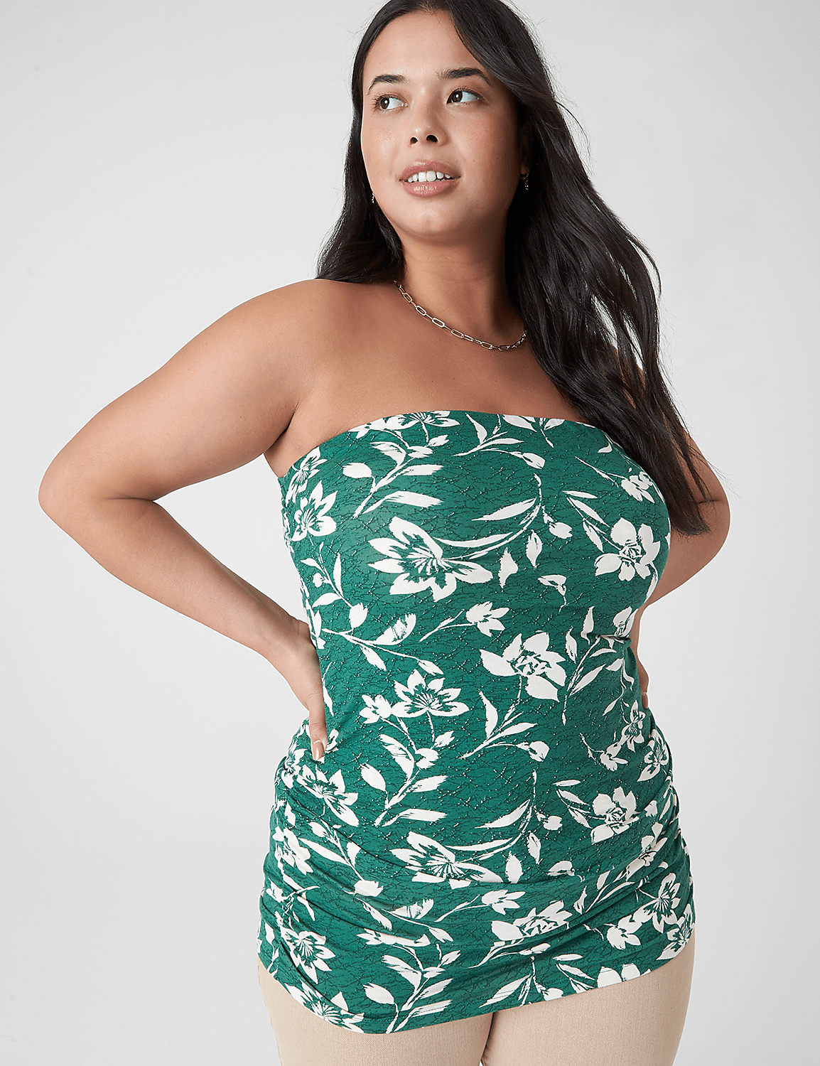 Fitted Tube Top With Shelf Bra Product Image 1