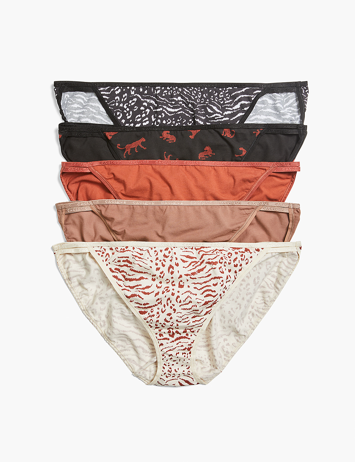 Cotton Double-String Bikini Panty - 5-Pack Product Image 1