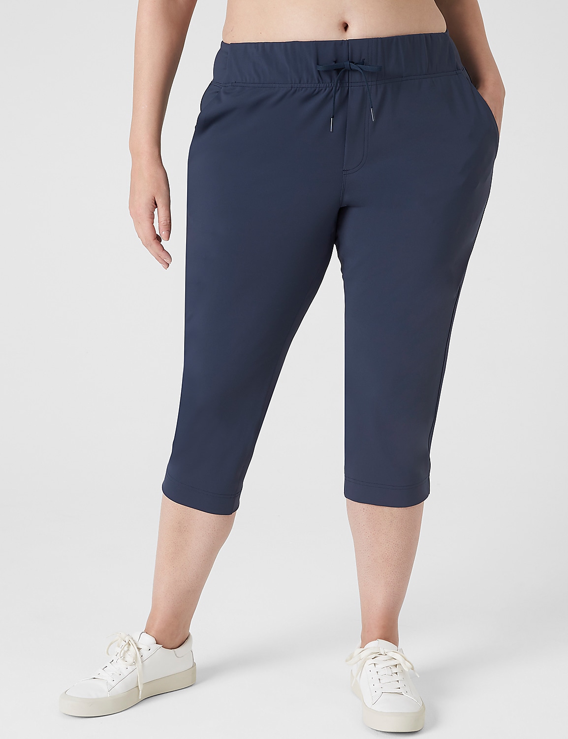 LIVI Knit Stretch Trouser Capri Product Image 1