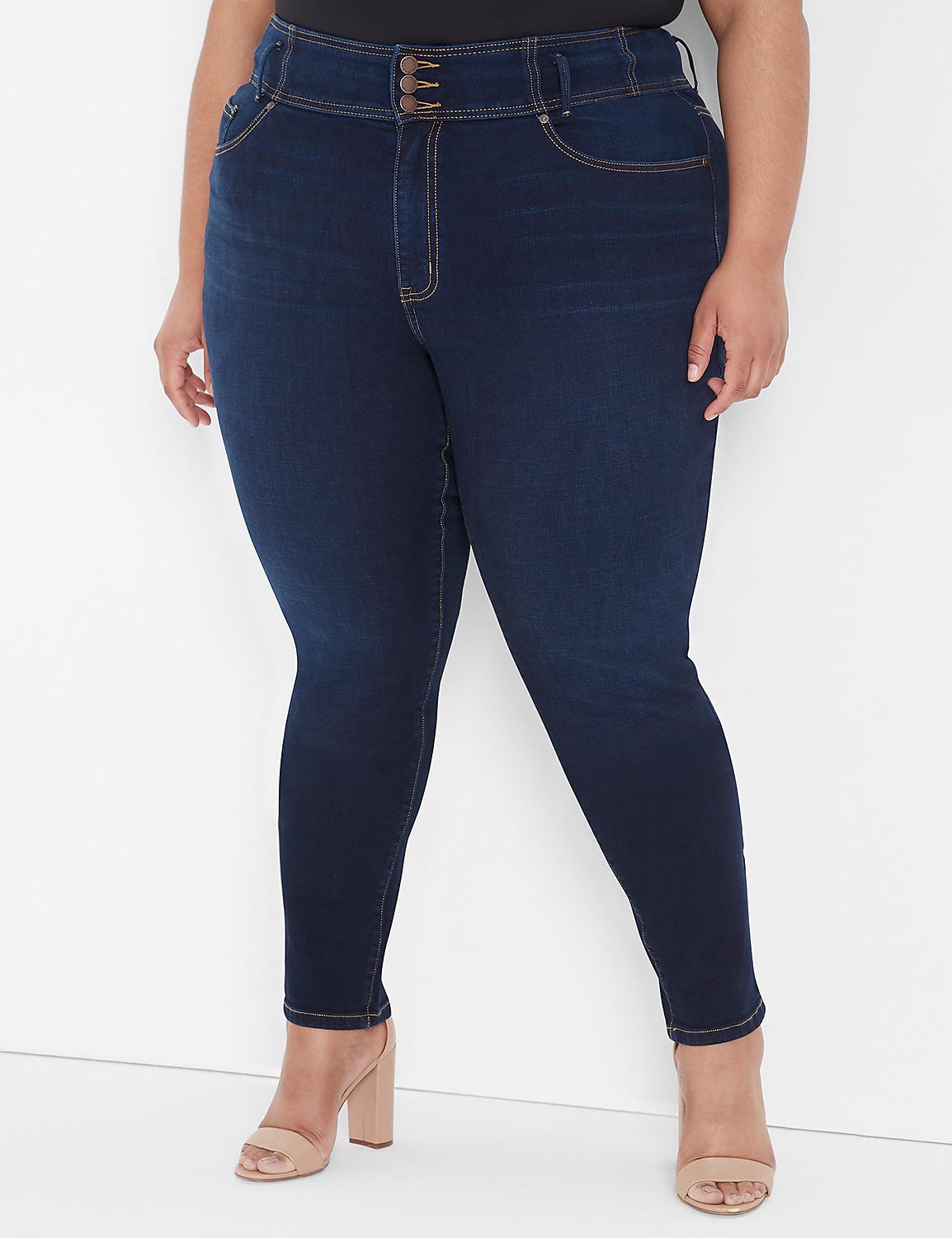 ULTRA HIGH RISE JEGGING -INKY BLUE | LaneBryant