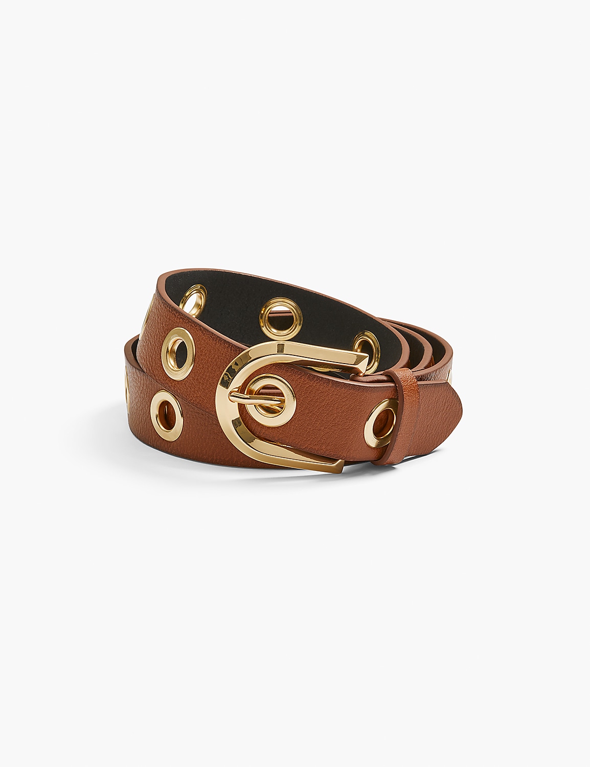 Faux-Leather Grommet Hip Belt Product Image 1