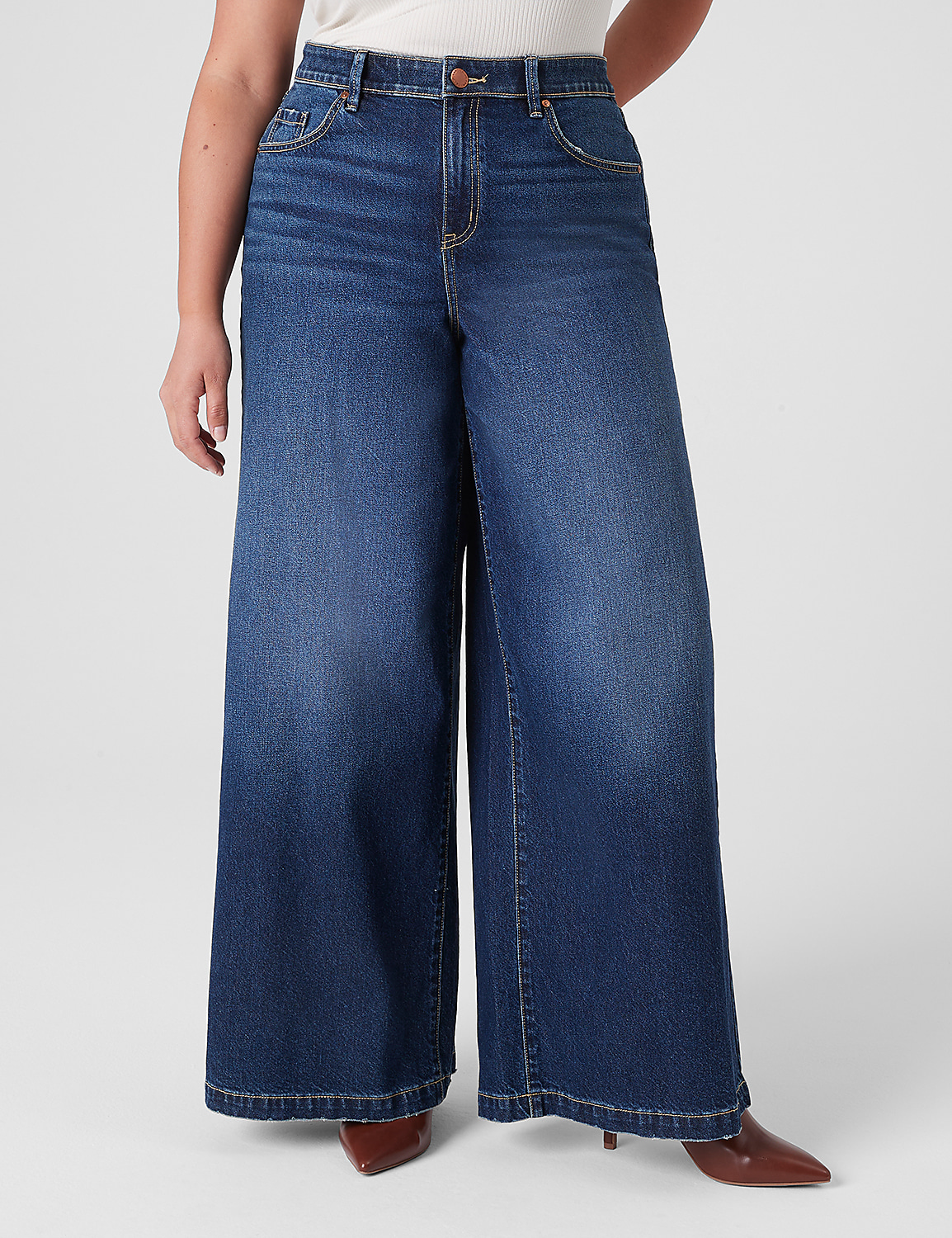Signature Fit High-Rise Ultra Wide Leg Jean Product Image 1