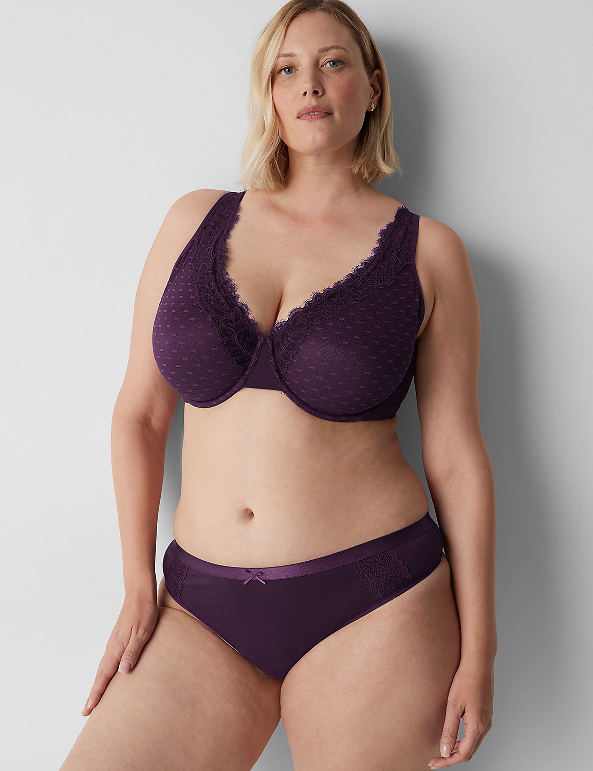 Cotton Thong With Lace