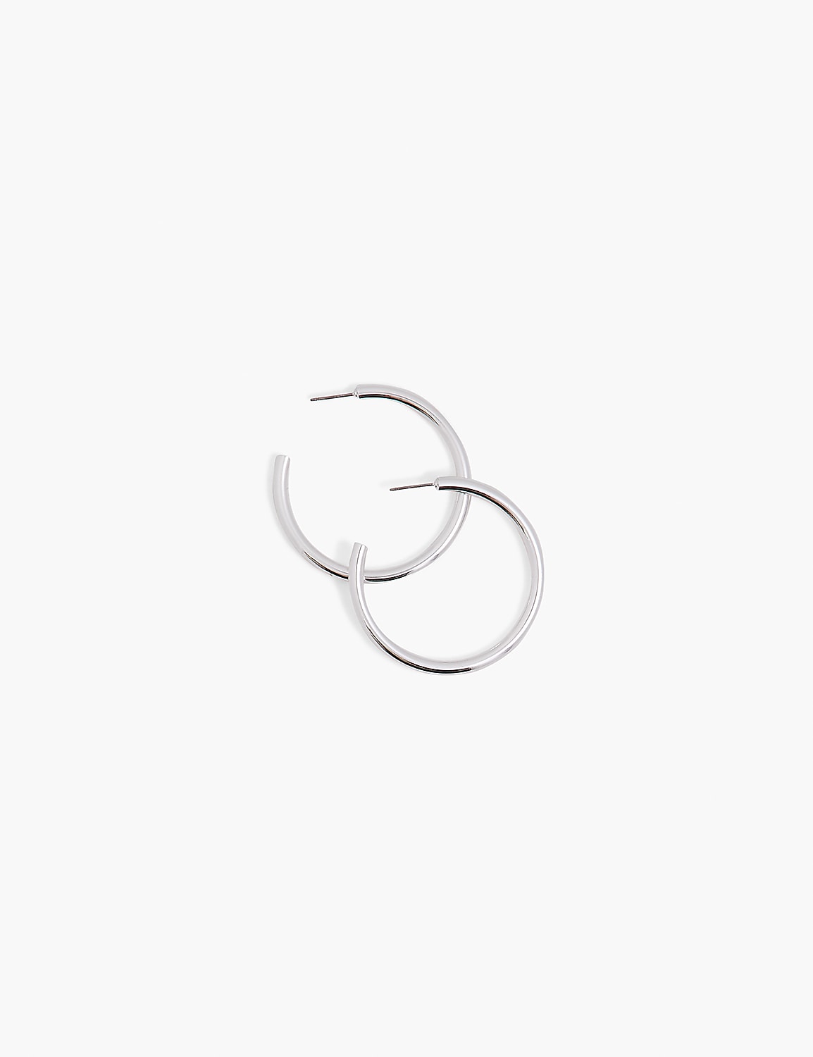 Hoop Earrings Layered In Real Gold Or Silver Product Image 1