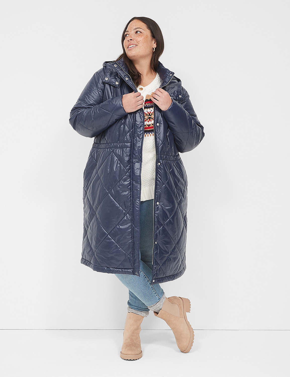 Snap-Front Puffer Jacket Product Image 1