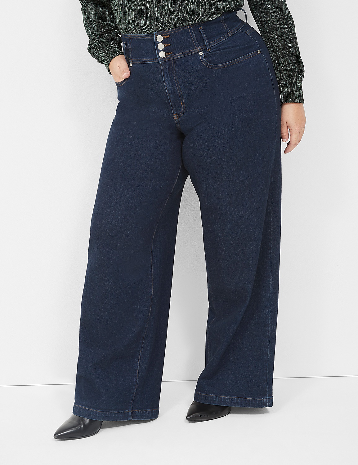Ultra High-Rise Wide Leg Jean Product Image 1