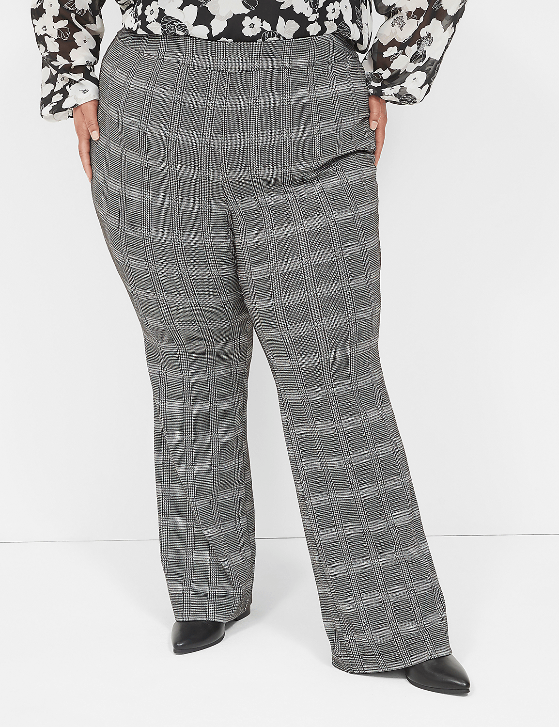 Pull-On Ponte High-Rise Boot Pant Product Image 1