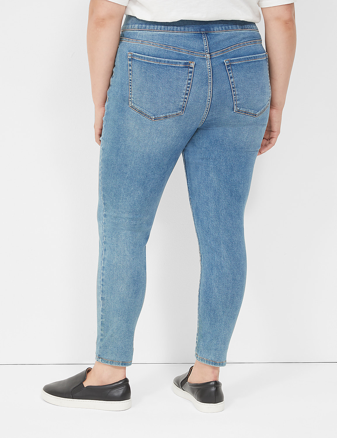 Pull-On High-Rise Sateen Jegging Product Image 2