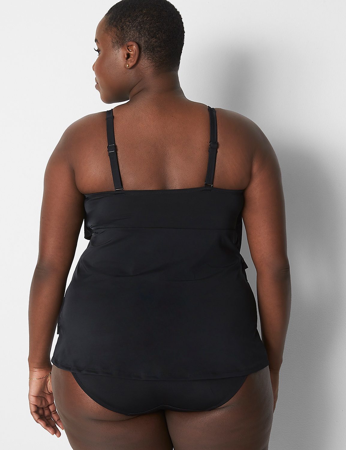 Plus Size | No-Wire 3-Tier Swim Tankini | LaneBryant