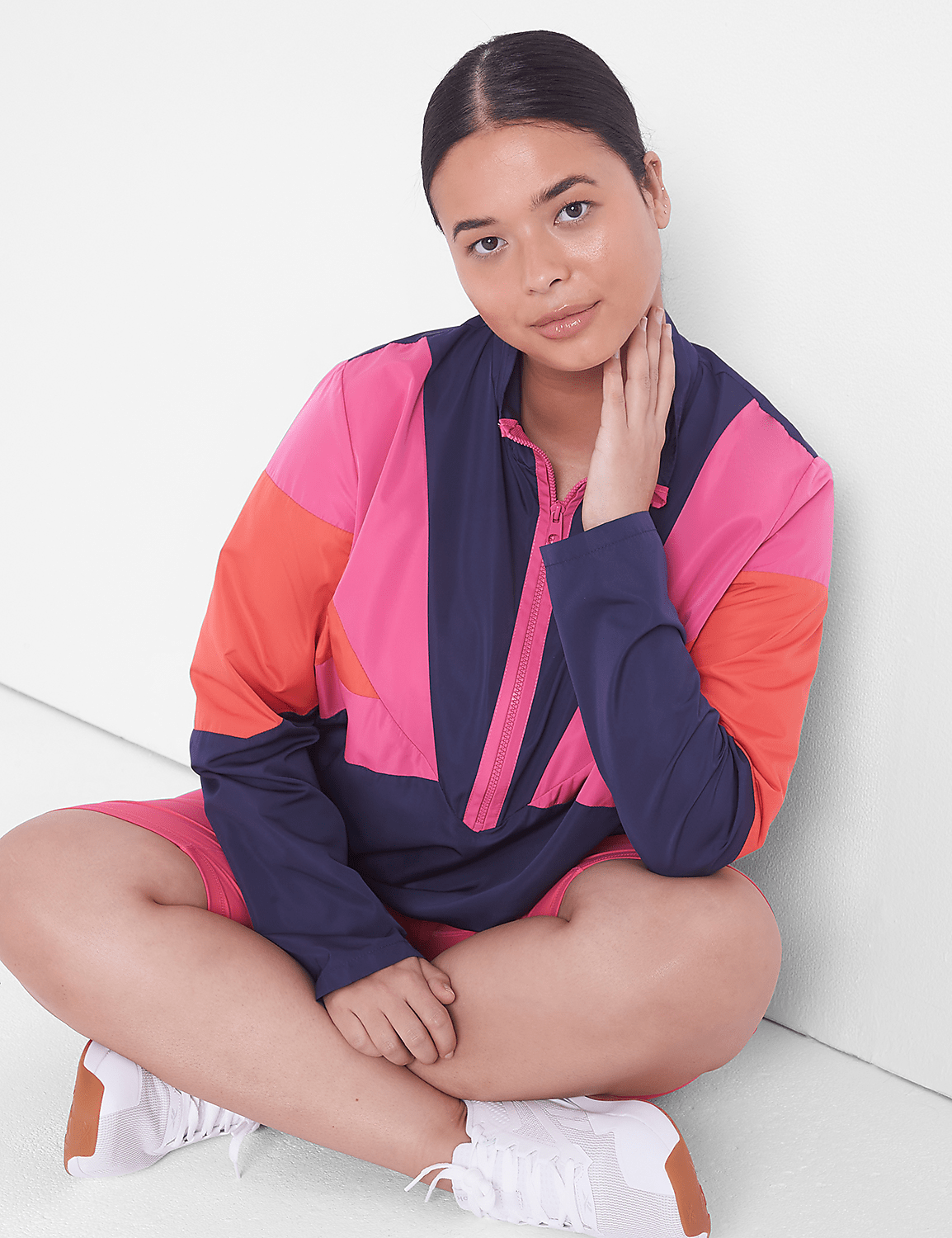 LIVI Half-Zip Colorblock Windbreaker Jacket