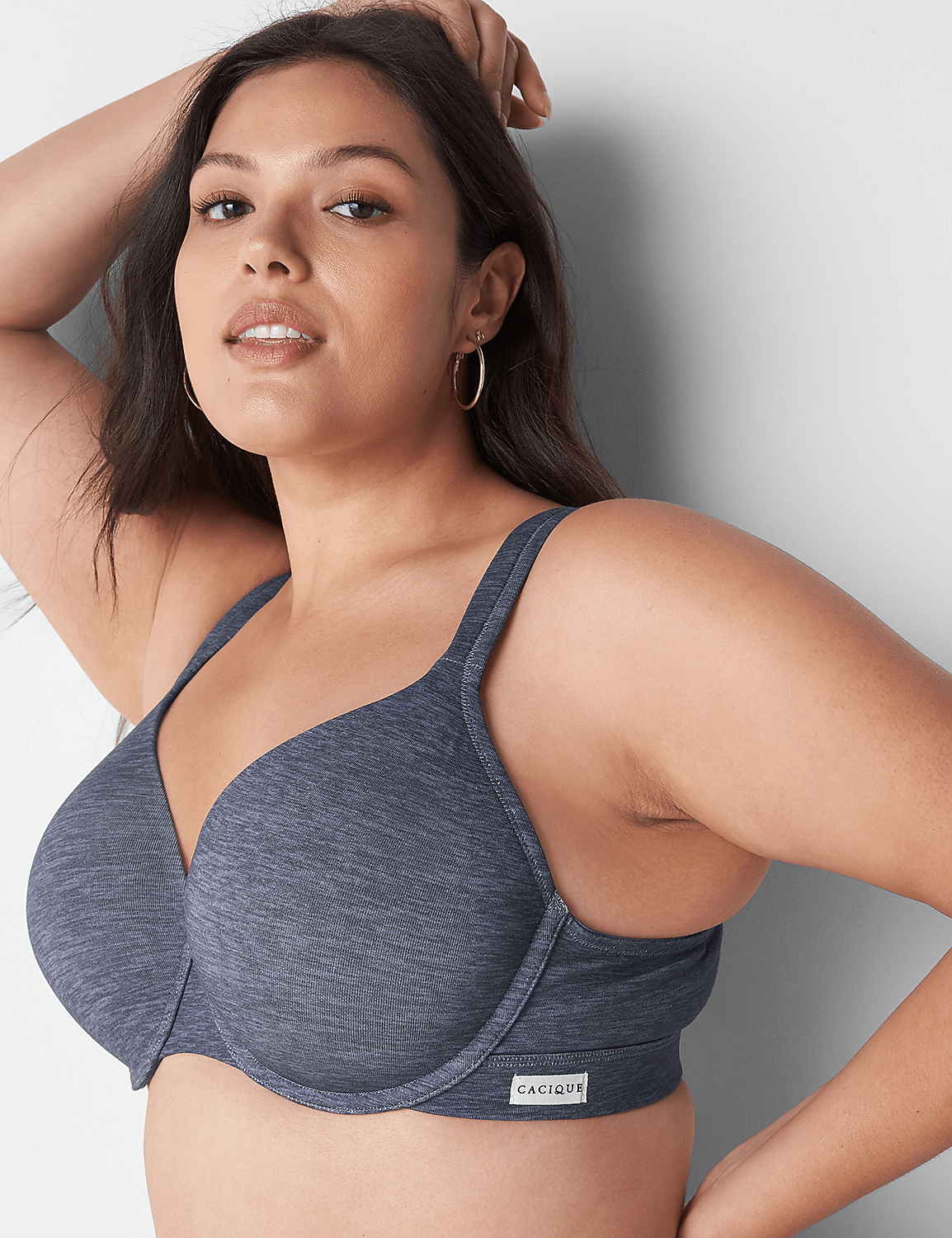 Lightly Lined Full Coverage Bra With Cotton Comfort Band Product Image 3