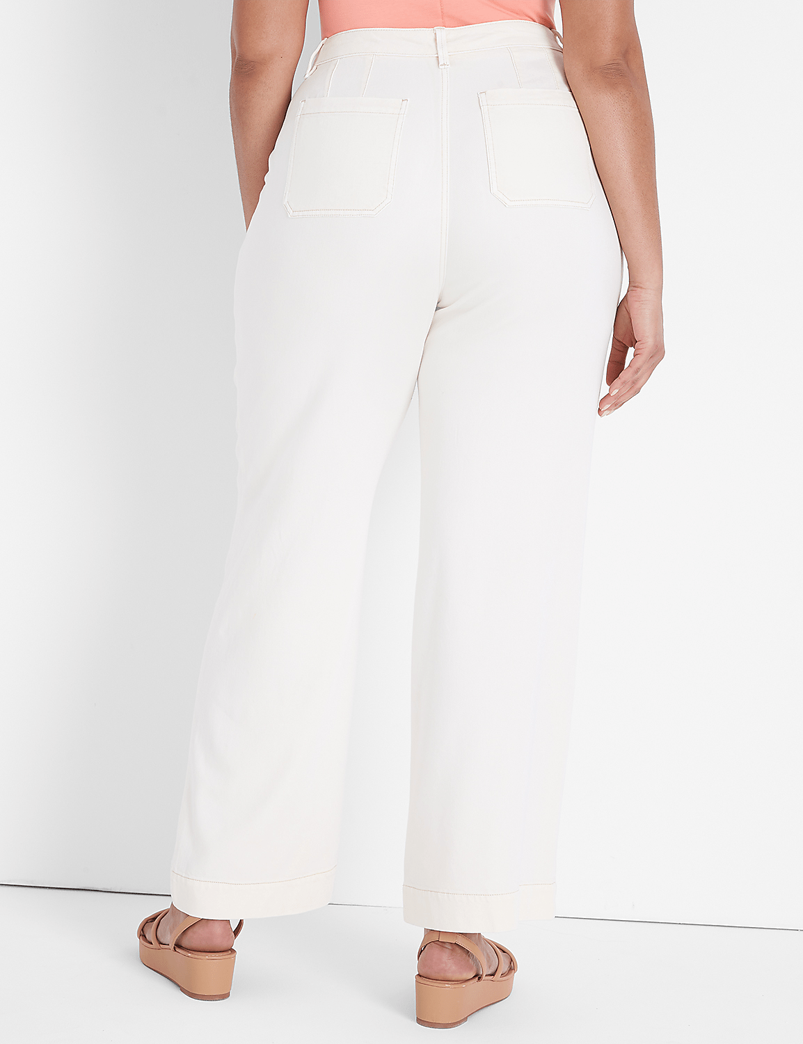 Signature Fit Fluid Wide Leg Trouser Jean Product Image 2