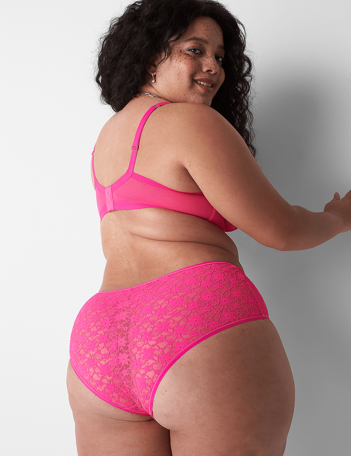 Allover Lace Cheeky Panty Product Image 2