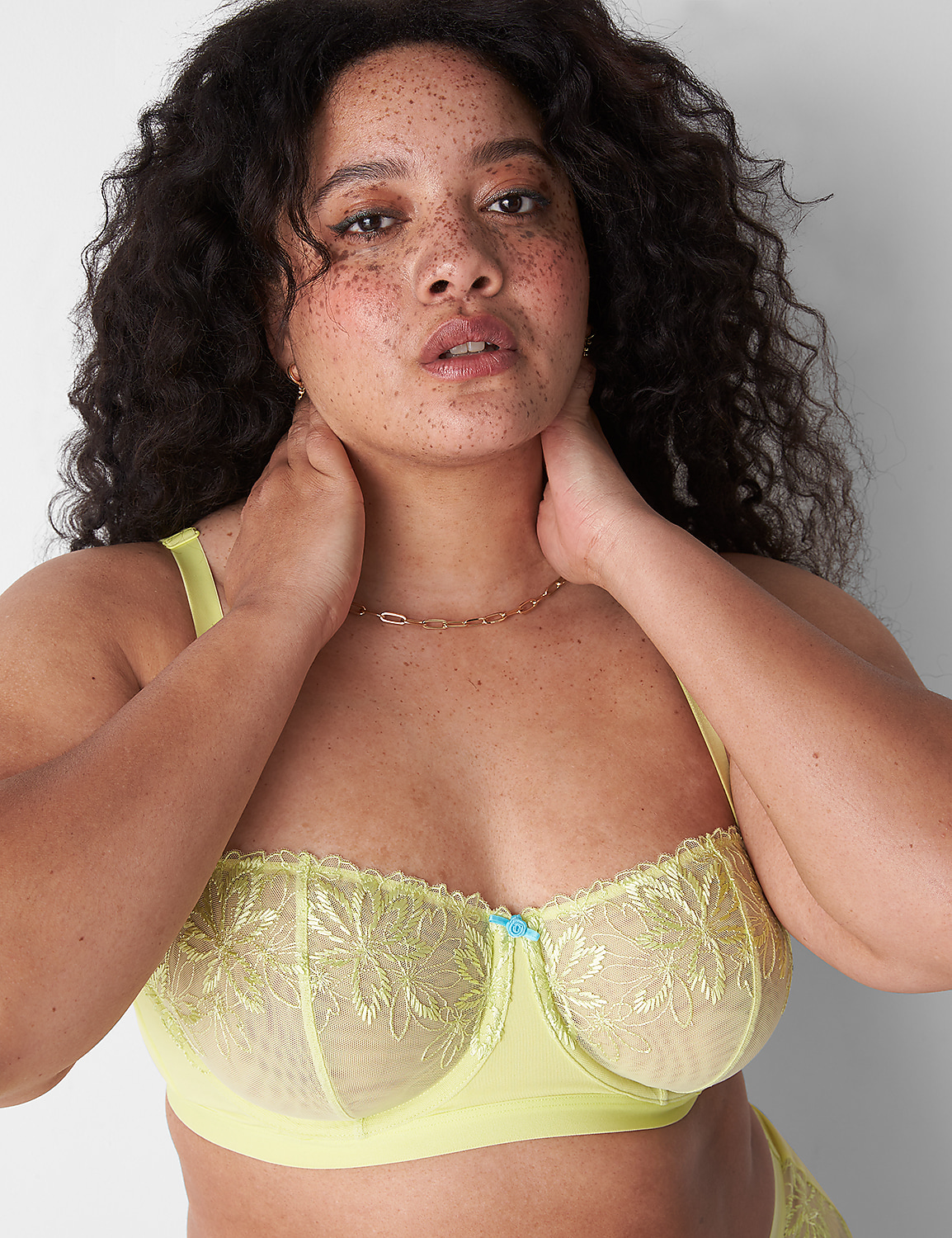 Embroidered Unlined Straight Balconette Bra Product Image 4