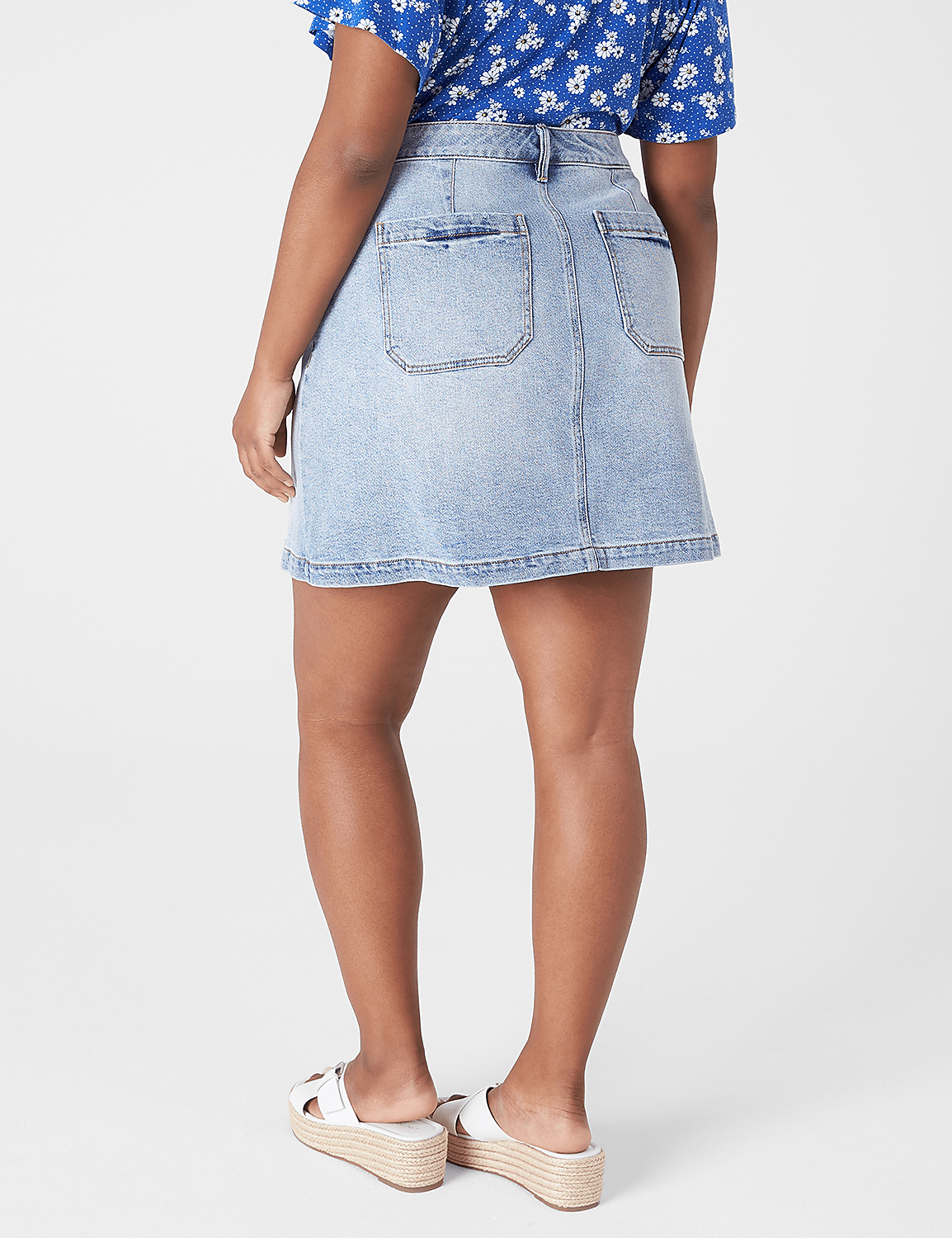 Denim Mini Skirt Product Image 2
