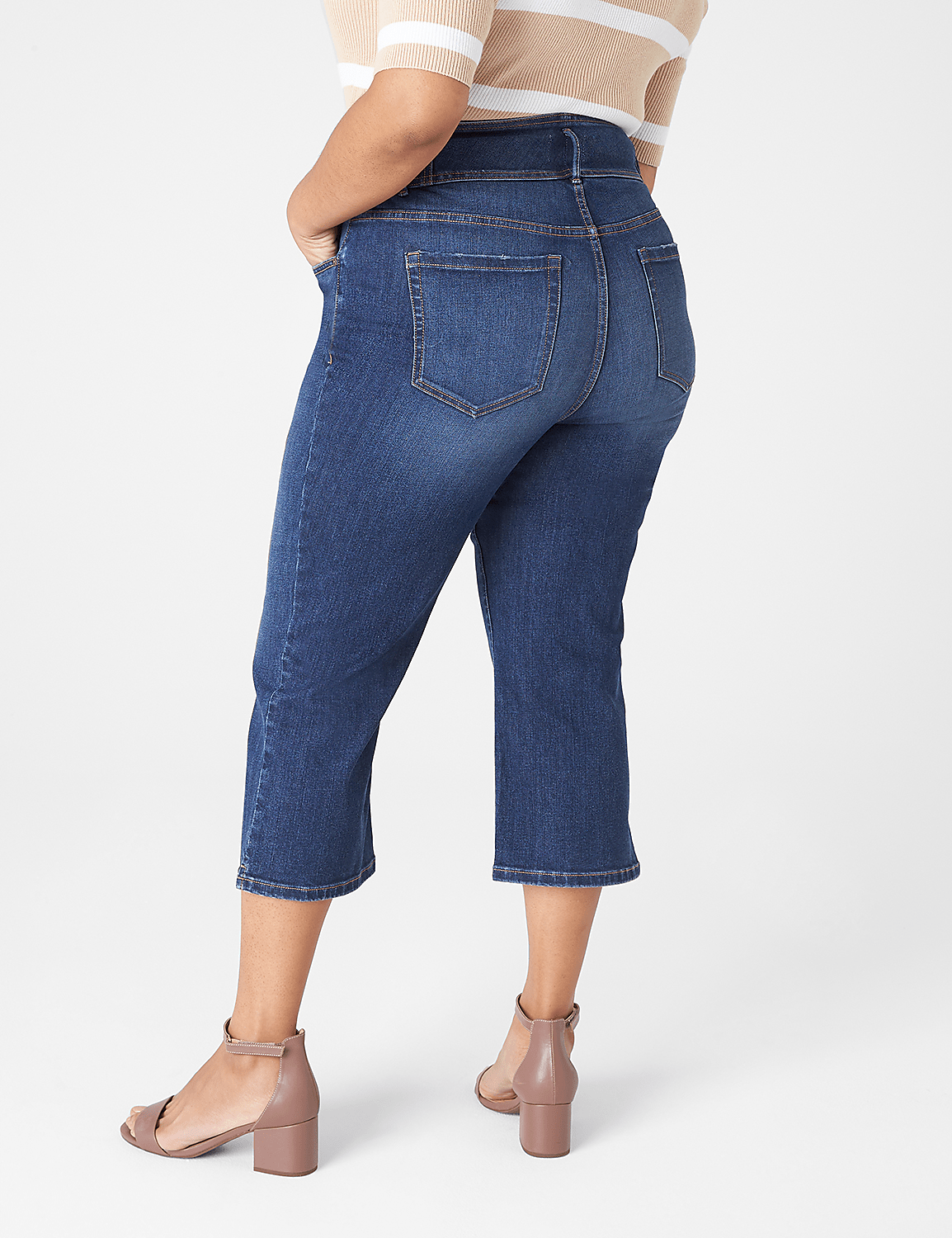 Ultra High-Rise Straight Leg Capri Jean | LaneBryant