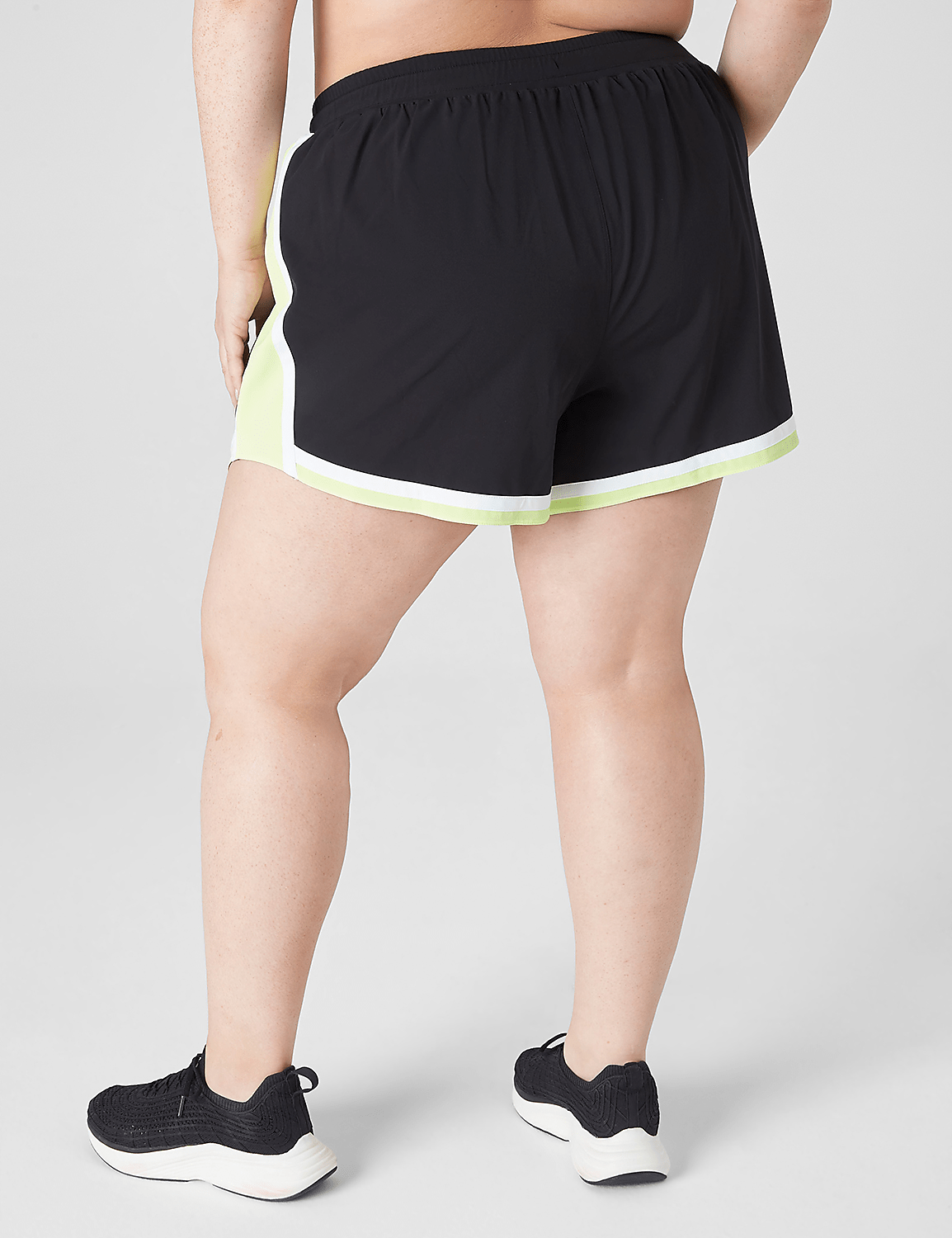 LIVI Stretch Woven Colorblock Short | LaneBryant