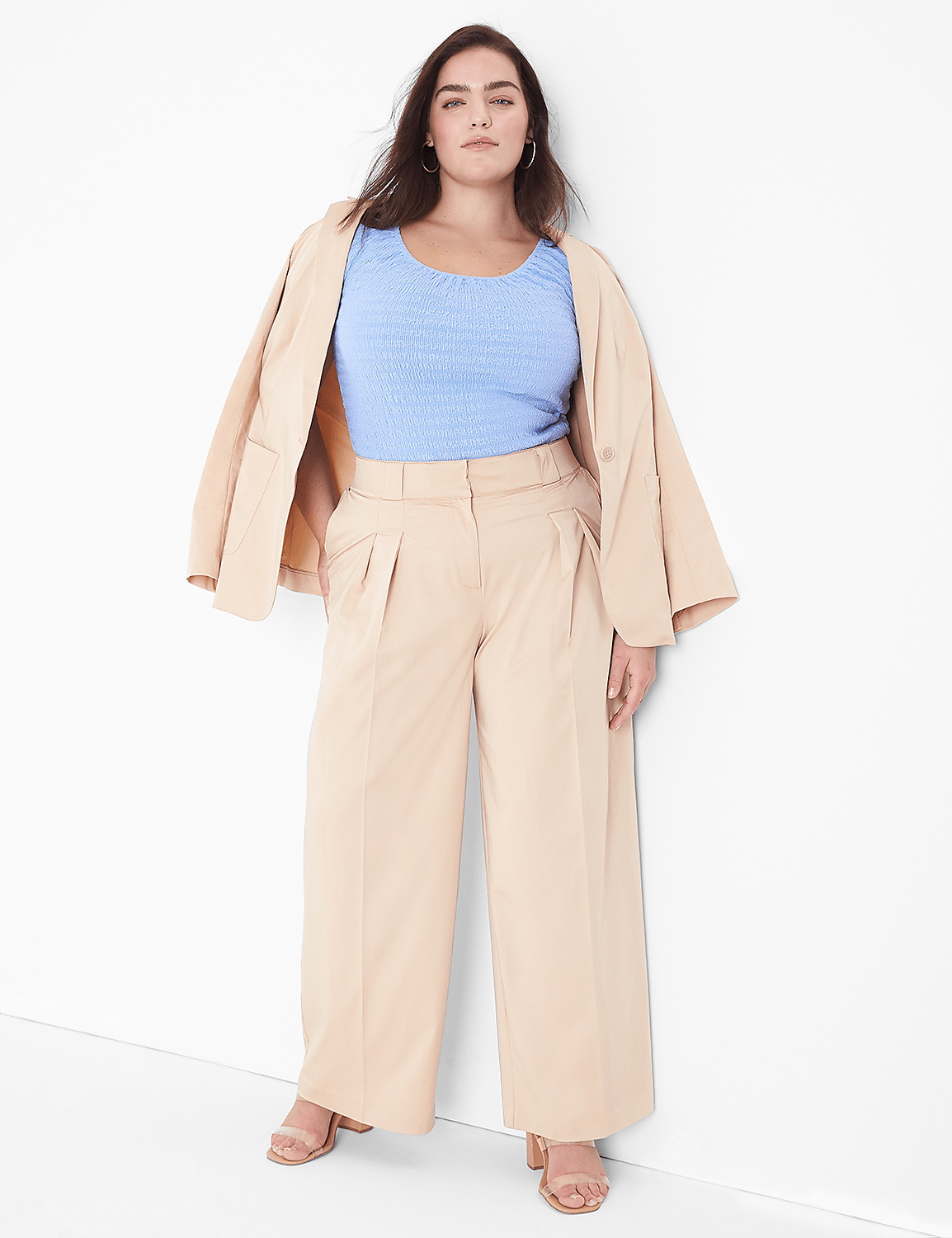 Silky Chino Tailored Wide Leg Pant Product Image 4