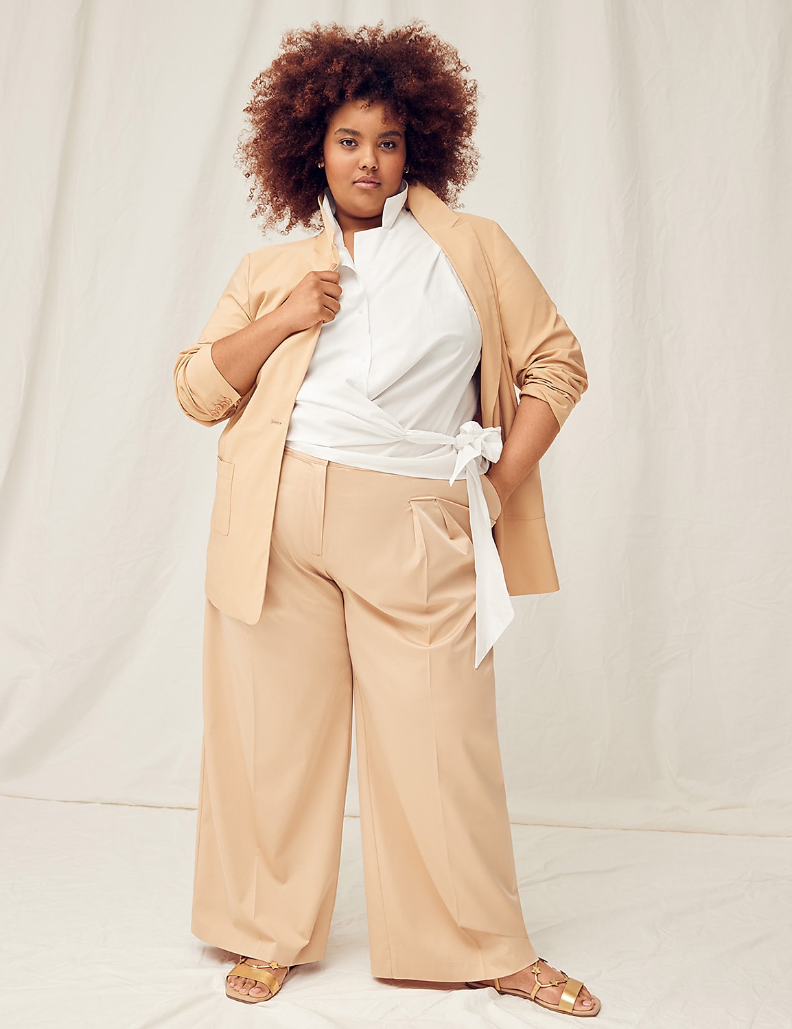 Silky Chino Tailored Wide Leg Pant Product Image 3