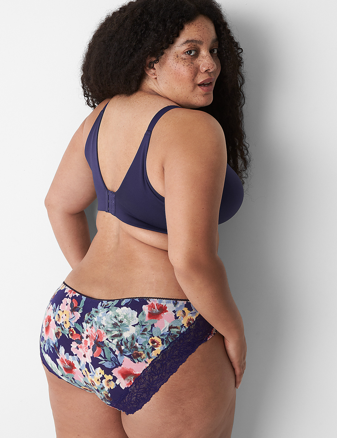 Cotton Hipster Lace-Back Panty Product Image 2