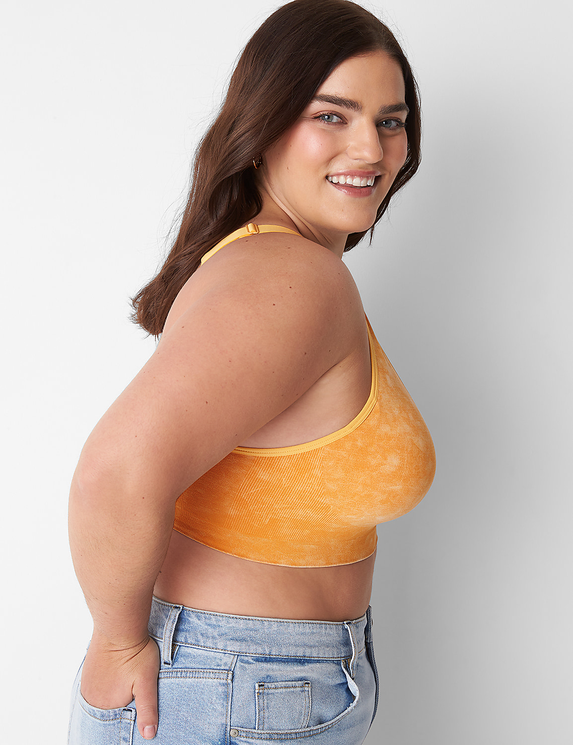 Acid Wash Seamless Bralette Product Image 3