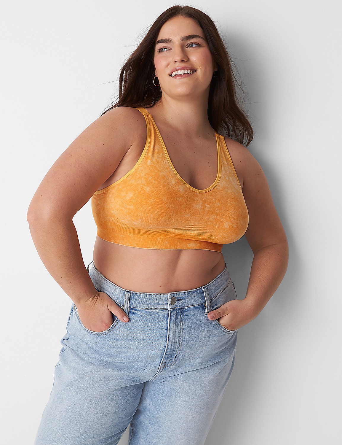 Acid Wash Seamless Bralette Product Image 4