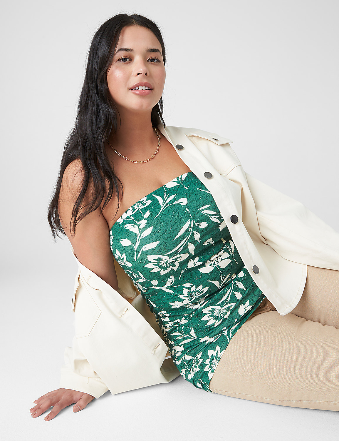 Fitted Tube Top With Shelf Bra Product Image 3