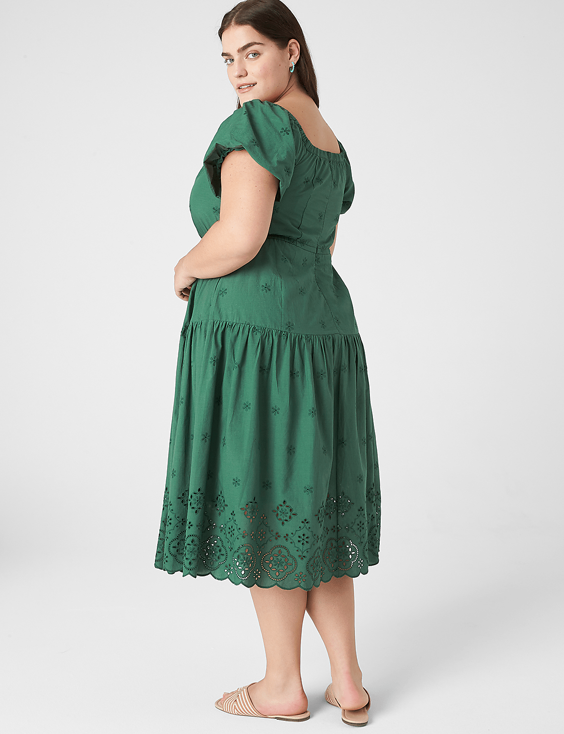 Convertible Off-The-Shoulder Tiered Midi Dress Product Image 2
