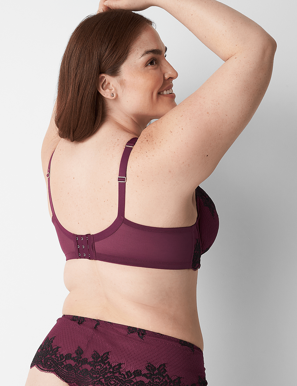Lace Unlined Curvy Balconette Bra Product Image 2