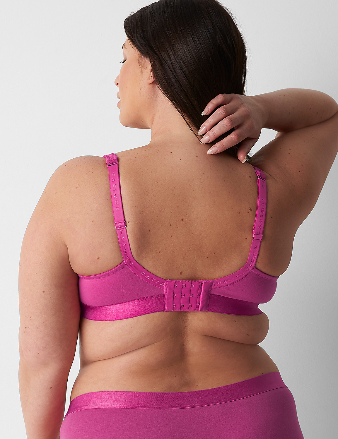 Cotton Boost Plunge Bra With Lace Product Image 2