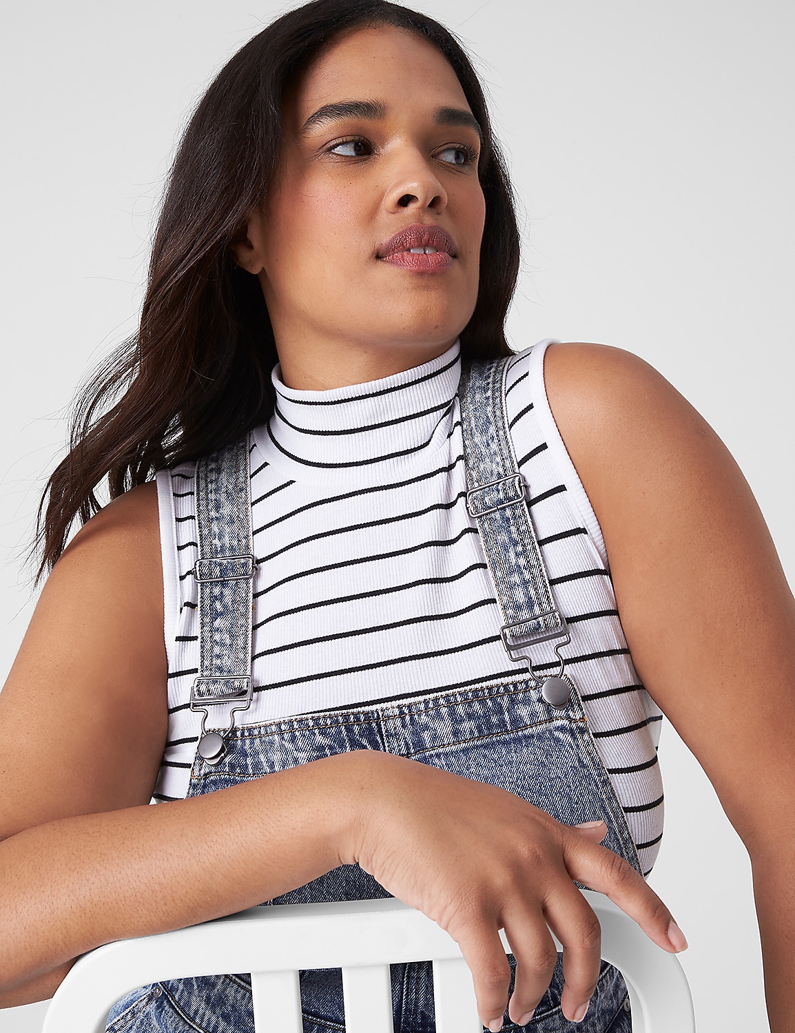 Straight Leg Denim Overall Product Image 3