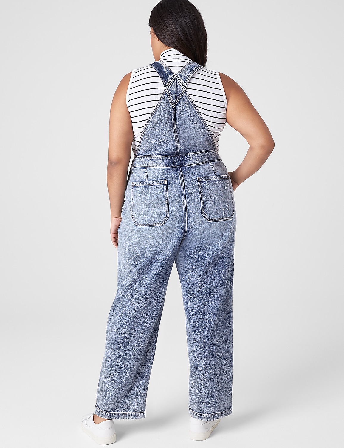 Straight Leg Denim Overall Product Image 2