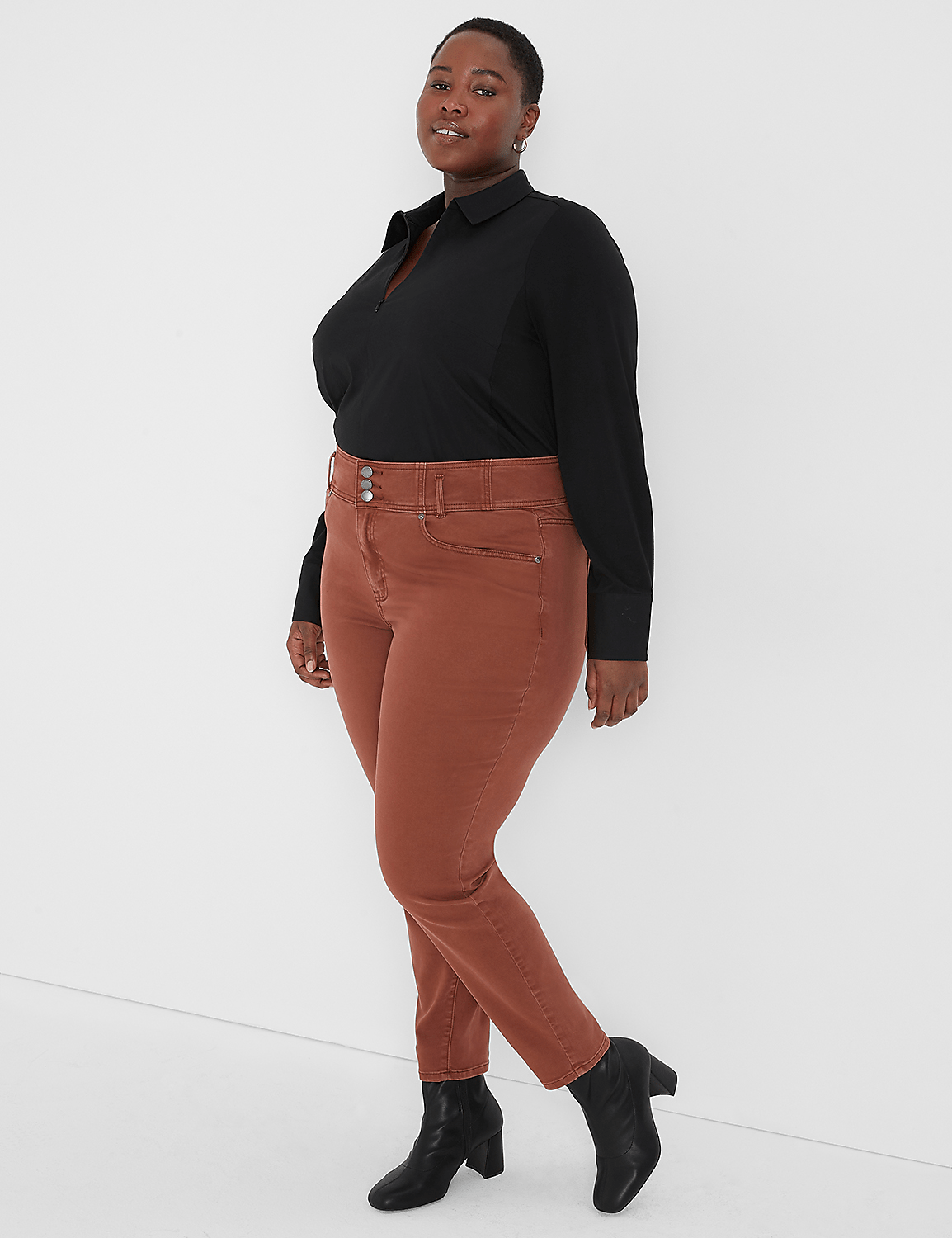 Ultra High-Rise Color Sateen Jegging | LaneBryant