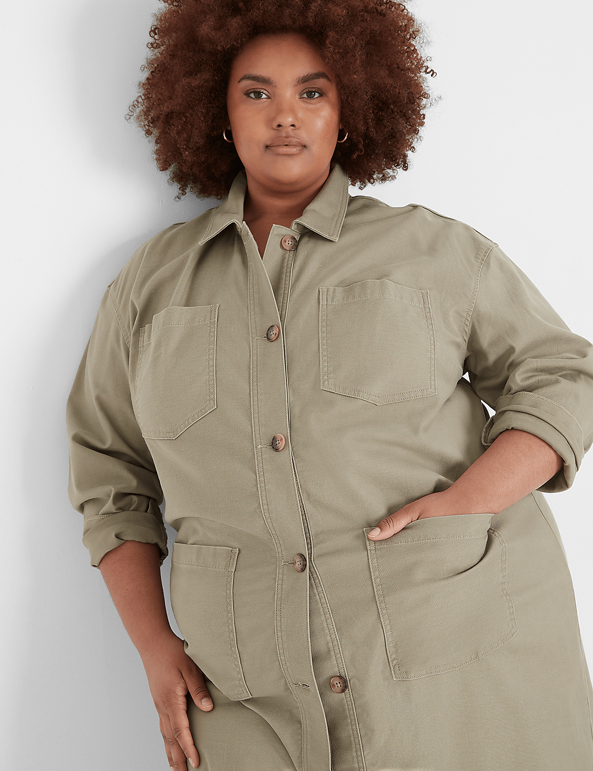 Long Utility Jacket | LaneBryant