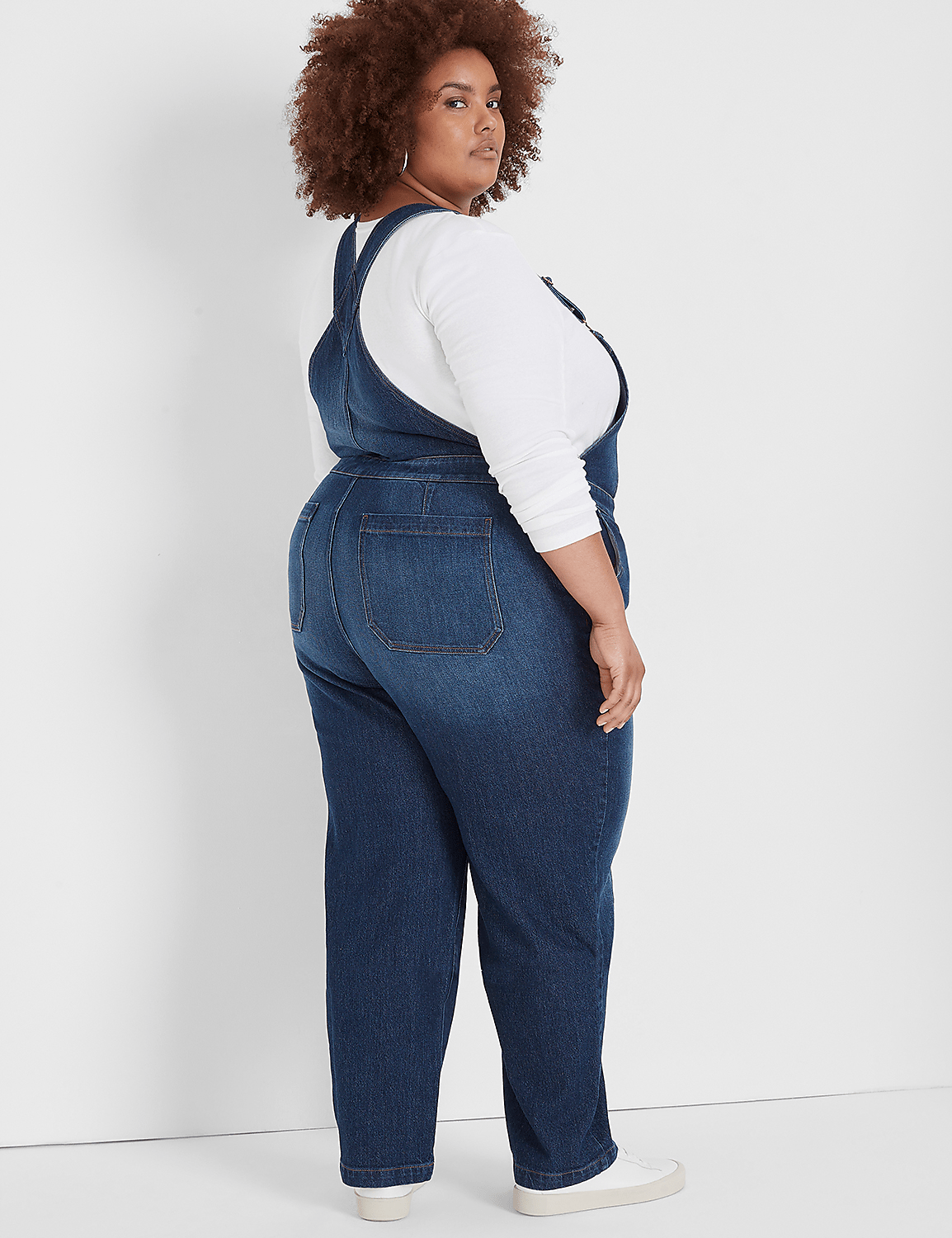 DENIM OVERALL RELAXED STRAIGHT LEG | LaneBryant