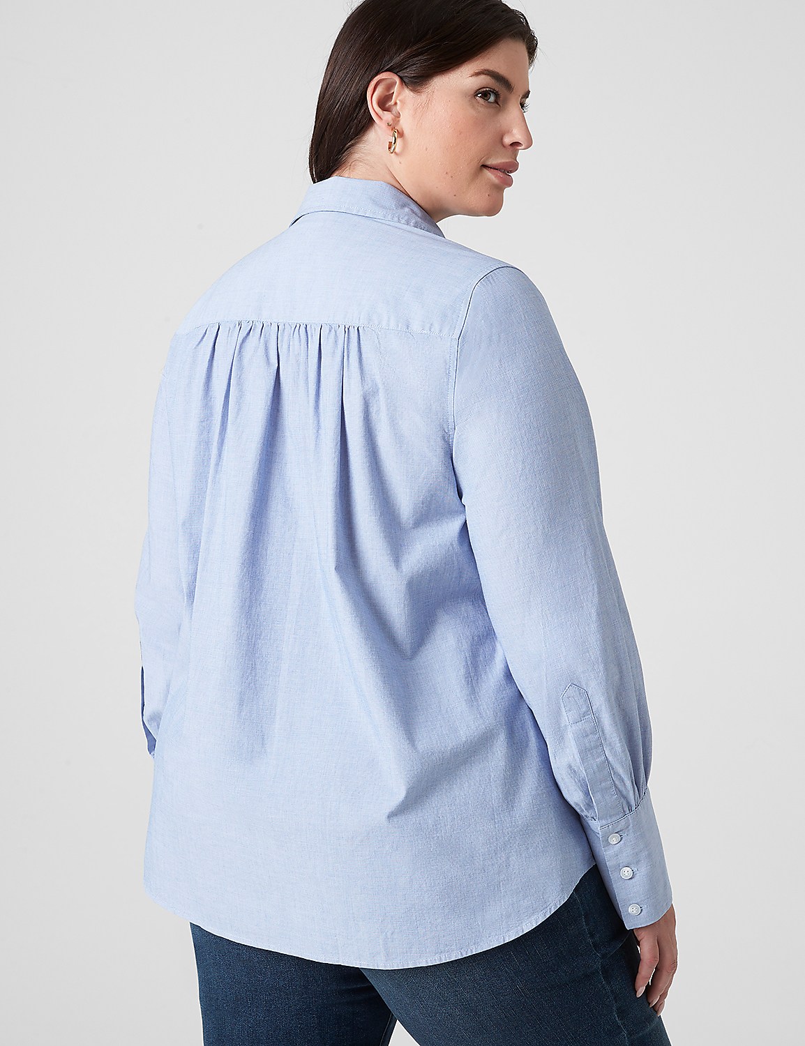 Collared Wide Placket Popover Top Product Image 2