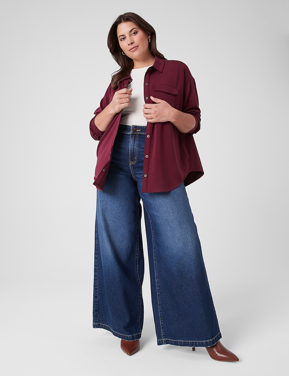 Signature Fit High-Rise Ultra Wide Leg Jean Product Image 3